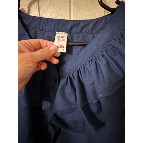 Malco Modes 2 Piece Square Dance Set Rockabella Floral Print Skirt/ Ruffle Top M - Picture 3 of 3